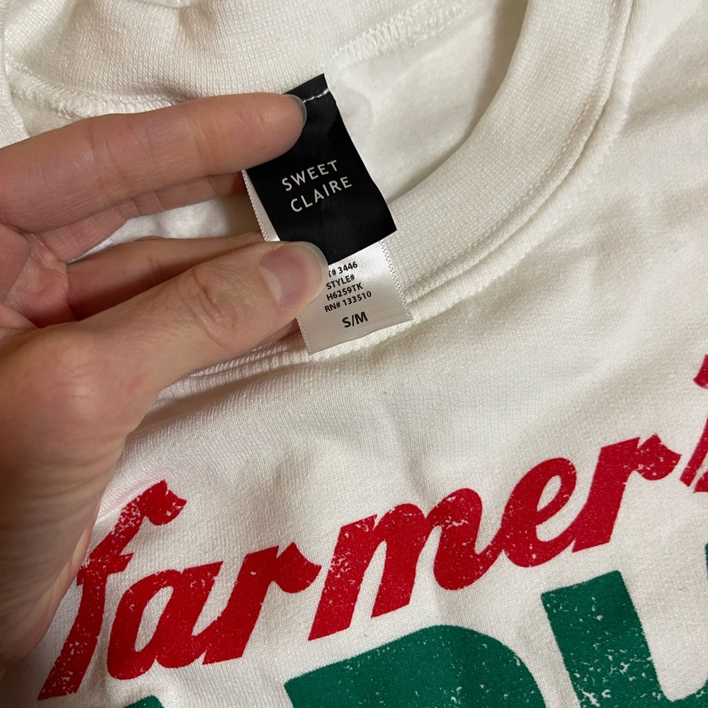 Roolee Farmer’s Market Sweatshirt With Cherries 🍒 - Picture 7 of 12